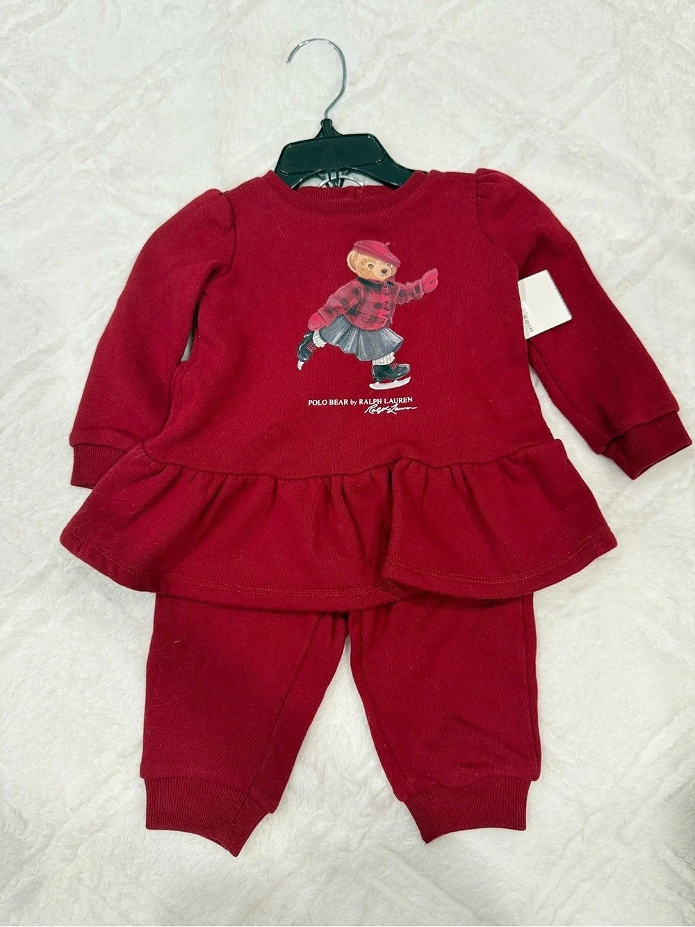 Ralph Lauren Kids Red Bear Matching Set NWT